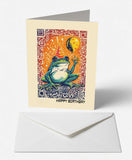 Scanimate | Birthday Card | Party Frog Design | Interactive QR Song | With Envelope | Happy Birthday Greeting Card | Her/Him