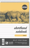 RHINO Office 200 x 127 Shorthand Notebook 300 Pages / 150 Leaf 8mm Lined