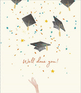 Well Done & Congratulations Card – Graduation Celebration Greeting