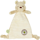 Rainbow Designs Winnie the Pooh comfort blanket from Hundred Acre Wood, soft baby toy with plush fabric and embroidered details.