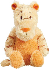 Soft plush Tigger toy from Rainbow Designs, featuring bright orange fur, black stripes, and a cheerful, cuddly expression.