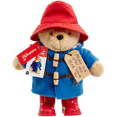 Soft toy of Paddington Bear with boots by Rainbow Designs, featuring a plush Paddington character with a friendly face and colorful outfit.