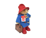 Rainbow Designs Paddington Bear plush toy wearing boots and suit, holding a suitcase, soft and cuddly collectible toy.