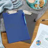 Blue Rapesco VSTCB0L3 A4+ standard clipboard with metal clip, designed for secure paper holding and convenient writing.