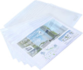 Rapesco Eco Popper Wallet A3 clear filing and storage wallet, pack of 15, for organizing documents and papers.
