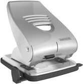 Rapesco 835 2-hole metal punch in silver punching up to 40 sheets of paper for office or school use.