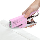 Rapesco Porpoise Classic Stapling Pliers in chrome and candy pink, 24/6 and 26/6 staple sizes, with ergonomic design.