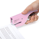 Rapesco Sp-64 candy pink stapling plier with 6/4mm and 4mm staples, designed for stationery and filing needs.