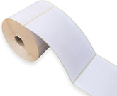 Royal Mail self-adhesive 6x4 thermal printer labels on a roll, ideal for office printing and mailing purposes.
