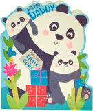 UK Greetings Panda Father's Day greeting card featuring a cute panda design for dad from kids.