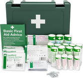 Safety First Aid Economy first aid kit for 11-20 persons, fully stocked with bandages, antiseptics, and emergency supplies.