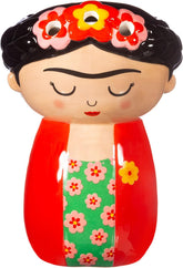 Red Frida wall-mounted planter by Sass & Belle, decorative decor piece with floral design for indoor or outdoor display.