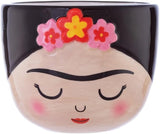 Sass & Belle Mini Frida Planter with colorful floral design, perfect for home decor and small indoor plants.