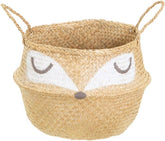 Sass & Belle Woodland Fox basket for home storage, featuring a charming woodland fox design in natural and earthy tones.