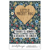 Second Nature Keepsake Gift: Little pocket hug wish token with engraved message, perfect for heartfelt keepsake or gift.