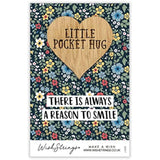 Second Nature Keepsake Gift: Little pocket hug wish token with engraved message, perfect for heartfelt keepsake or gift.