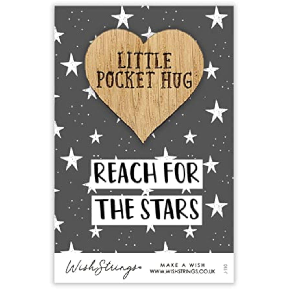 Second Nature Reach for the Stars pocket wish token keepsake gift with engraved message and star design, small and meaningful keepsake.