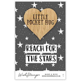 Second Nature Reach for the Stars pocket wish token keepsake gift with engraved message and star design, small and meaningful keepsake.
