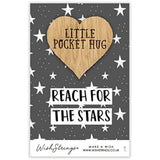 Second Nature Reach for the Stars pocket wish token keepsake gift with engraved message and star design, small and meaningful keepsake.