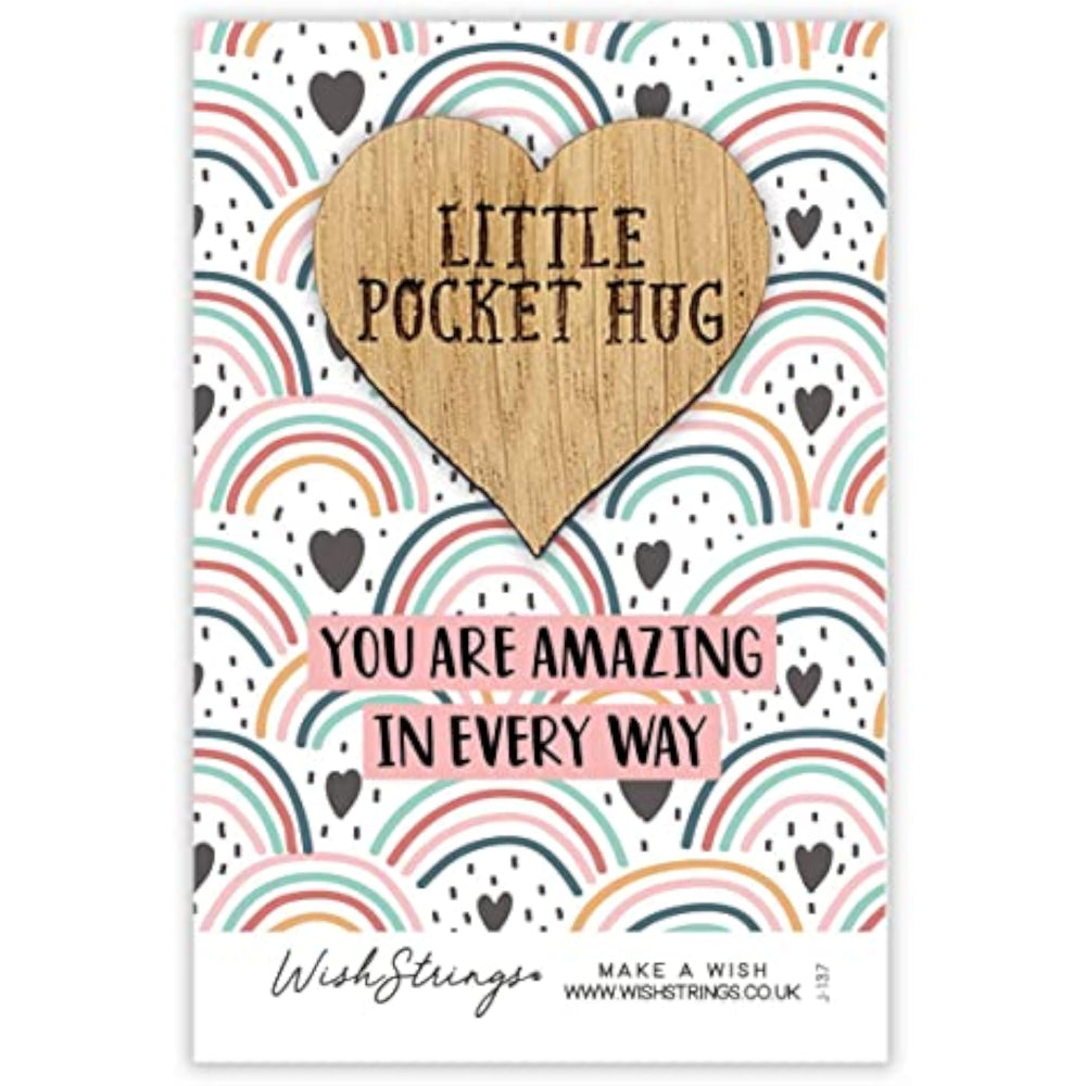 Second Nature "You Are Amazing in Every Way" pocket hug wish token keepsake gift with engraved message on a small token.