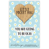 Second Nature keepsake gift with a small pocket hug wish token featuring motivational message on a light background.