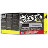 Pack of 12 Sharpie Magnum permanent markers with large chisel tips, ideal for bold, permanent writing and drawing.