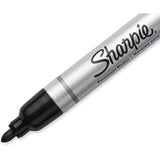 Sharpie Pro black bullet tip permanent marker for stationery and art projects, with a durable design and bold ink.