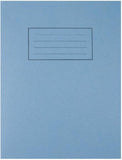 Silvine EX106 9x7 inch blue exercise book with 7mm square pages, ideal for note-taking and school use.