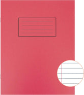 Red Silvine exercise notebook with ruled pages, margin, 80 pages, measuring 229 x 178mm, ideal for writing and note-taking.