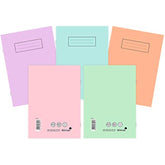 Silvine A5 notebooks in assorted pastel colors, featuring soft covers and lined pages for stationery and note-taking.