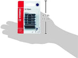 Set of 12 blue Stabilo ink cartridges for pens, featuring pen refill ink in a pack of 12 for smooth writing.