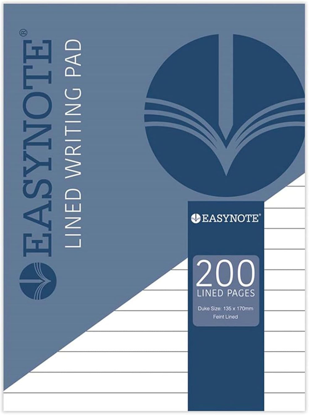 Tallon 100-sheet lined Duke pad with 56gsm paper, featuring a sturdy cover and ruled pages for note-taking and writing.