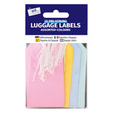 Tallon Tallon 30 Luggage Labels in mixed colors, 135x75mm, designed for office and travel organization.