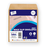 Tallon Tallon 80 wage packets, 100 x 110 mm, used for stationery and office document organization.