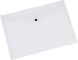 Tiger A5 Clear Stud Wallet, a polypropylene document folder with secure stud closure for organizing papers and files.