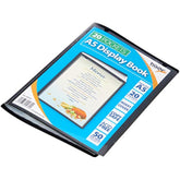 Tiger A5 20-pocket presentation display book for office supplies, showcasing multiple transparent pockets for organizing documents.