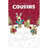 Boofle With Reindeers Cousins Christmas Card