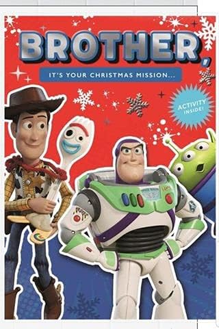 Brother Christmas Greeting Card with Festive Seasonal Design and Warm Wishes
