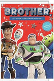 Brother Christmas Greeting Card with Festive Seasonal Design and Warm Wishes