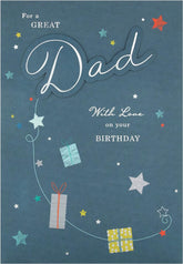 Dad Birthday Card With Love