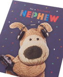 Boofle birthday card for nephew by UK Greetings, featuring a cute design with envelope, 165 x 190 mm, suitable for boys and men.