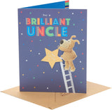 Boofle birthday card for uncle by UK Greetings, featuring a cute design, envelope, and suitable for men, boys, and him.
