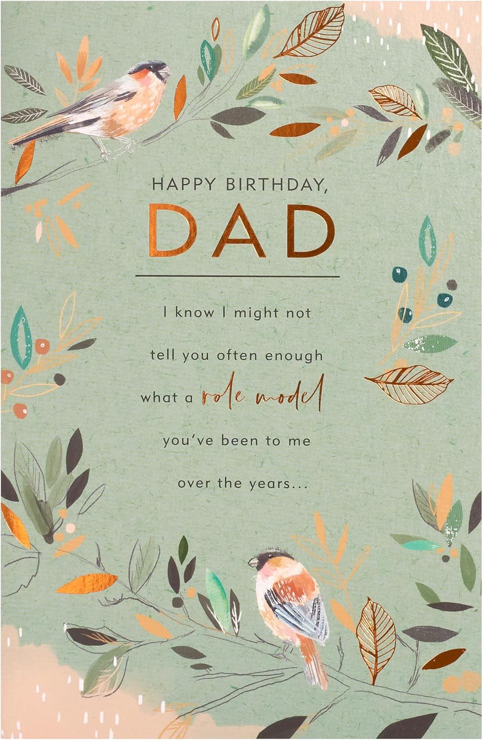 UK Greetings 75th birthday card for dad, a thoughtful milestone birthday greeting card with festive design and heartfelt message.