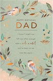 UK Greetings 75th birthday card for dad, a thoughtful milestone birthday greeting card with festive design and heartfelt message.