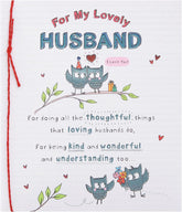 UK Greetings birthday card for husband featuring heartfelt and elegant design, perfect for celebrating his special day.