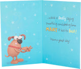 UK Greetings funny birthday card featuring a cheerful design and message for Grandad, perfect for celebrating his special day.