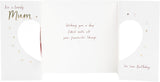 UK Greetings birthday card for mum featuring a heart design, showcasing a colorful and festive greeting card for special occasions
