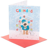 UK Greetings Adorable Boofle Grandad Christmas Card featuring festive design and cheerful holiday greeting.