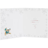 UK Greetings Boofle 1st Christmas Card featuring a cute Boofle character and number 1 for special boy's first Christmas celebration