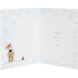 UK Greetings Christmas card featuring festive dog-themed lights design, perfect for holiday greetings and seasonal celebrations.